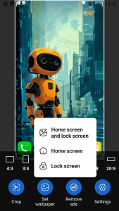 اسکرین شات 2 برنامه Image to Wallpaper