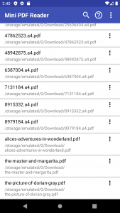 اسکرین شات 1 برنامه Mini Pdf Reader & Viewer