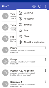اسکرین شات 5 برنامه Mini Pdf Reader & Viewer