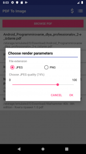 اسکرین شات 3 برنامه PDF to Image Converter