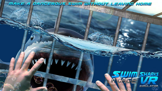 اسکرین شات بازی Swim Sharks  Cage VR Simulator 2