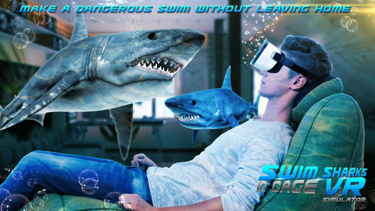اسکرین شات 3 بازی Swim Sharks  Cage VR Simulator