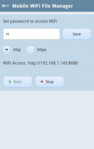 اسکرین شات برنامه Mobile WiFi File Manager 1
