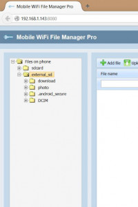 اسکرین شات برنامه Mobile WiFi File Manager 3