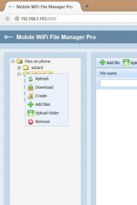 اسکرین شات برنامه Mobile WiFi File Manager 4