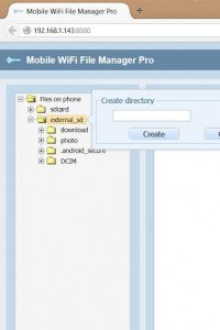 اسکرین شات برنامه Mobile WiFi File Manager 5