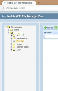 اسکرین شات برنامه Mobile WiFi File Manager 7