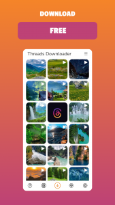 اسکرین شات 1 برنامه Tget - Threads Downloader