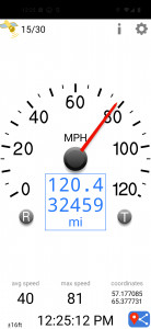 اسکرین شات برنامه GNSS speedometer 2