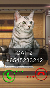 اسکرین شات بازی Fake Video Call Cat 3