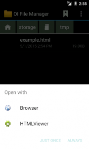 اسکرین شات برنامه Open in Browser 2