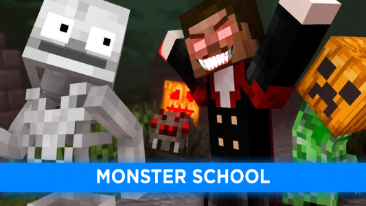 اسکرین شات برنامه Monster school for minecraft 1