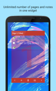 اسکرین شات برنامه Simple Notes Widget 2
