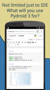 اسکرین شات برنامه Pydroid 3 - IDE for Python 3 8