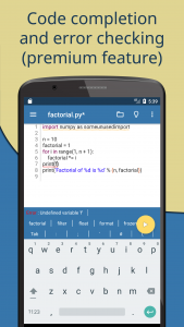 اسکرین شات برنامه Pydroid 3 - IDE for Python 3 5