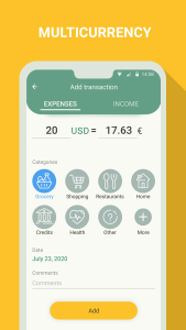 اسکرین شات 4 برنامه Money manager & expenses