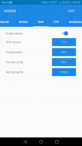 اسکرین شات 4 برنامه KSWEB: web developer kit