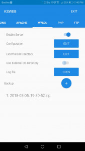 اسکرین شات 3 برنامه KSWEB: web developer kit