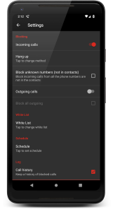 اسکرین شات برنامه Call Blocker 3
