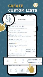 اسکرین شات 3 برنامه Flashcard maker vocab notebook