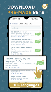 اسکرین شات 2 برنامه Flashcard maker vocab notebook