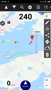 اسکرین شات برنامه My fishing places GPS 1