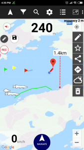 اسکرین شات 1 برنامه My fishing places GPS