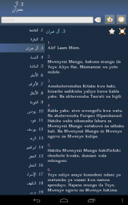 اسکرین شات برنامه Quran in Swahili 8