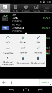 اسکرین شات برنامه Financisto - Personal Finance Tracker 2