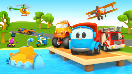 اسکرین شات بازی Leo 2: Puzzles & Cars for Kids 1