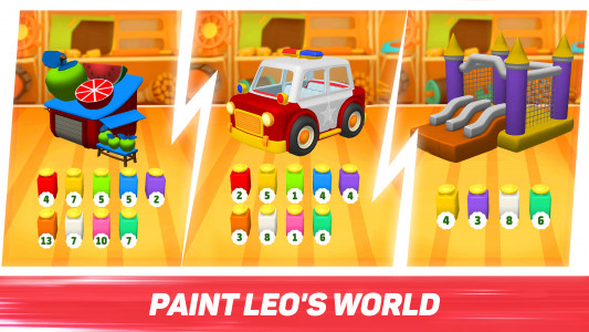 اسکرین شات 3 بازی Leo Runner: car games for kids