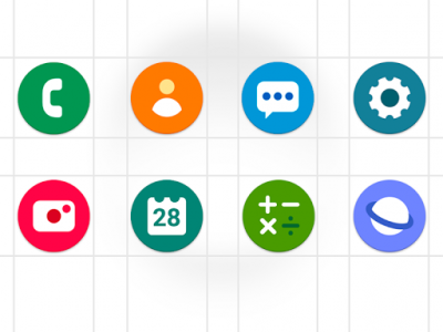 اسکرین شات برنامه One UI Pixel - icon pack 1