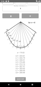 اسکرین شات برنامه Flat pattern cone calculator 3