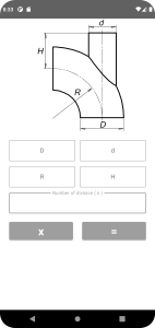 اسکرین شات برنامه Flat Pattern Bend Calculator 3