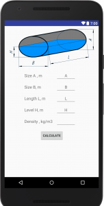 اسکرین شات برنامه Tank Volume calculator 2
