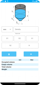 اسکرین شات برنامه Tank Volume Calculator 5