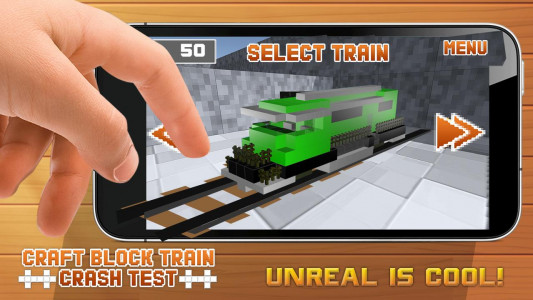 اسکرین شات بازی Craft Block Train Crash Test 3