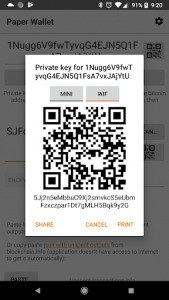 اسکرین شات برنامه Bitcoin Paper Wallet 4