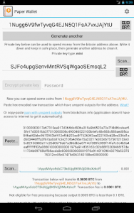 اسکرین شات برنامه Bitcoin Paper Wallet 7