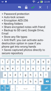 اسکرین شات برنامه Notepad with password FREE 5
