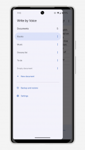 اسکرین شات 4 برنامه Write by Voice: Speech to Text