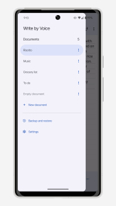 اسکرین شات 4 برنامه Write by Voice: Speech to Text