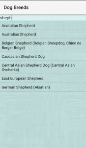 اسکرین شات برنامه Dog Breeds 4