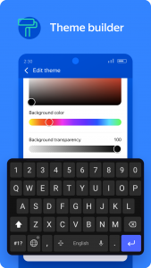 اسکرین شات برنامه Yandex Keyboard 2