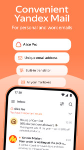 اسکرین شات 1 برنامه Yandex Mail: Email & Cloud