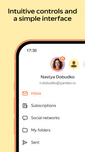 اسکرین شات 5 برنامه Yandex Mail: Email & Cloud