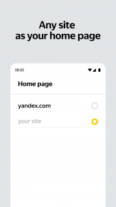 اسکرین شات برنامه Yandex Start 2