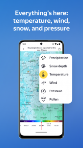اسکرین شات برنامه Yandex Weather & Rain Radar 5