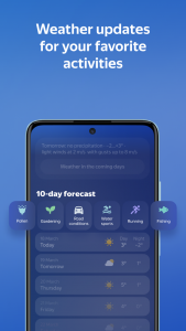 اسکرین شات 6 برنامه Yandex Weather & Rain Radar