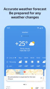 اسکرین شات برنامه Yandex Weather 1